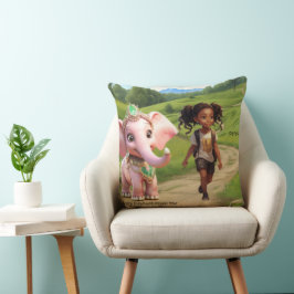 Panola & The Ivory Elephant Loved One’s Throw Pill Kudde