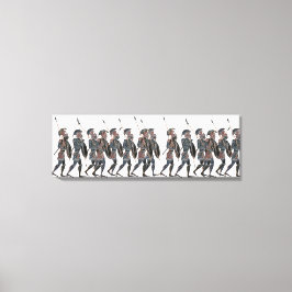 Panoply - Ancient Greece hoplites på flyget Canvastryck