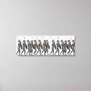 Panoply - Ancient Greece hoplites på flyget Canvastryck