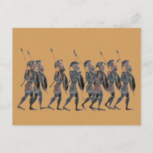Panoply - Ancient Greece hoplites på flyget Vykort