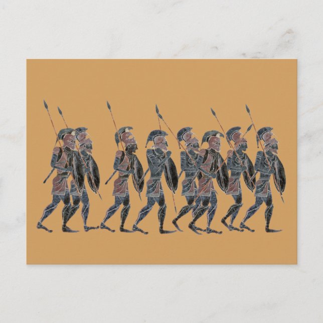 Panoply - Ancient Greece hoplites på flyget Vykort (Framsida)