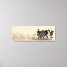 Panoply - Ancient Grekisk chariot och hästar Canvastryck