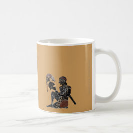 Panoply - forntida grekisk hoplitesoldatsitta kaffemugg