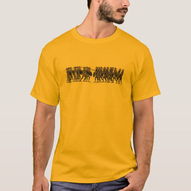 Panoply - forntida grekisk hoplitestrid t shirt (Framsida)
