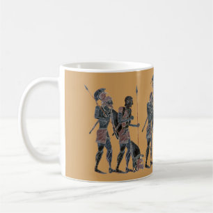 Panoply - forntida grekiskt fira för hoplites kaffemugg