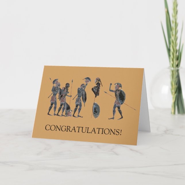 Panoply - forntida grekiskt fira för hoplites kort (Framsida)