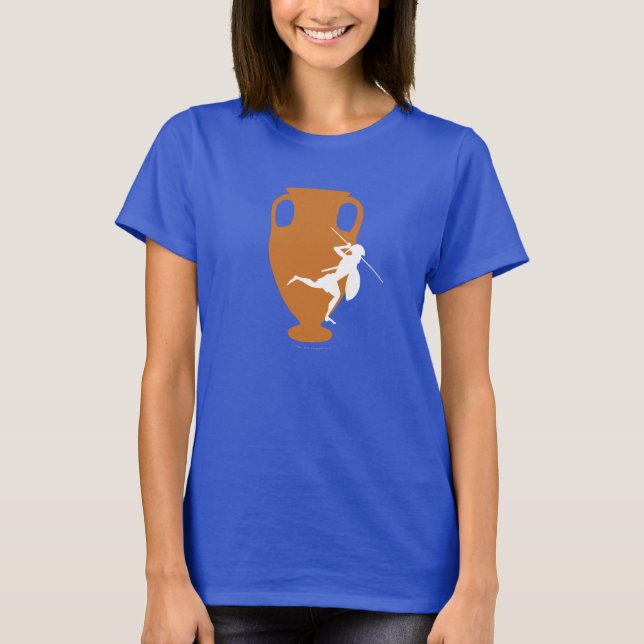 Panoplyorange- och vitlogotypen avbildar tee shirt (Framsida)