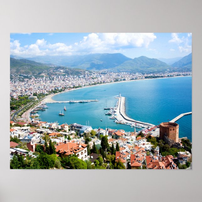 Panorama Alanya in Turkiye Poster (Framsidan)