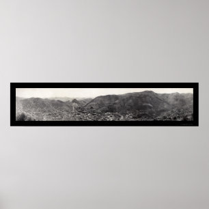 Panorama av Bisbee AZ Photo 1909 Poster