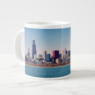 Panorama av Chicago skyline Jumbo Mugg