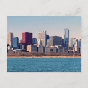 Panorama av Chicagoskyline Vykort