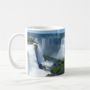 Panorama av de Iguazu vattenfallen från Brasilien Kaffemugg