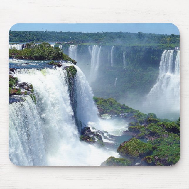 Panorama av de Iguazu vattenfallen från Brasilien Musmatta (Framsidan)