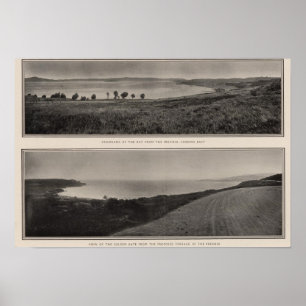 Panorama av fjärden från Presidio den guld- Poster