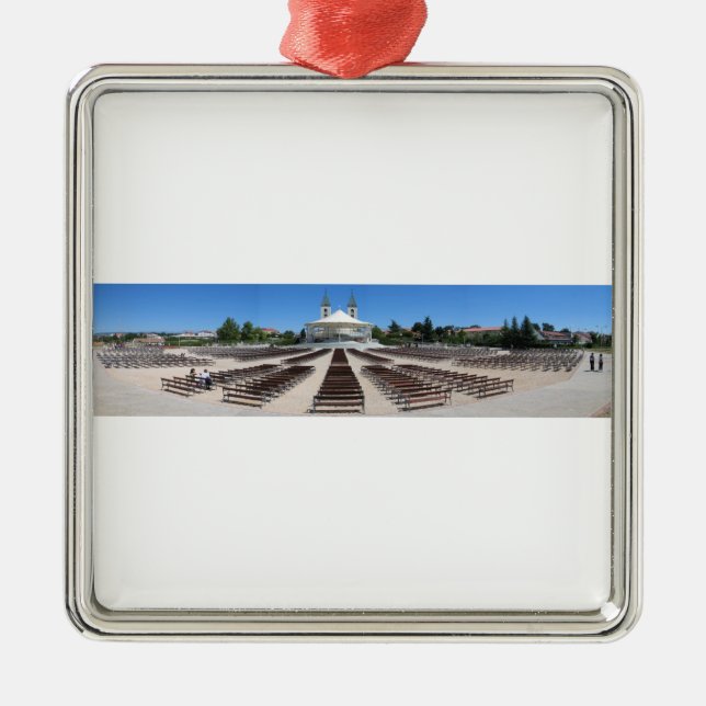 panorama av Medjugorje Julgransprydnad Metall (Framsidan)