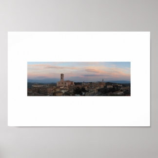 Panorama av perugia (odlad) poster