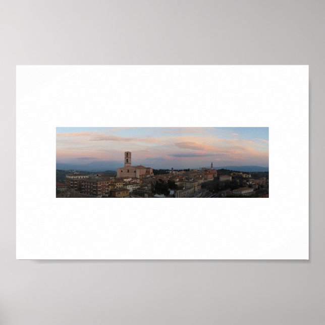 Panorama av perugia (odlad) poster (Framsidan)
