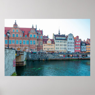 Panorama av typisk, färglös, dekorativ medieval o poster