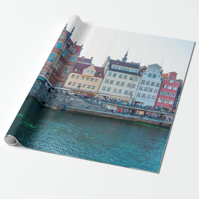 Panorama av typisk, färglös, dekorativ medieval o presentpapper (Utrullad)