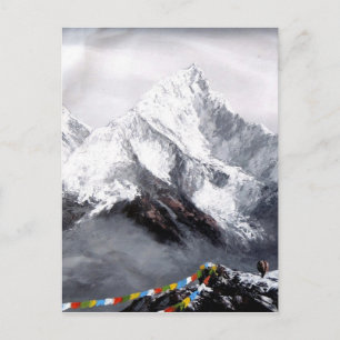 Panorama- beskåda av det Everest berg Vykort