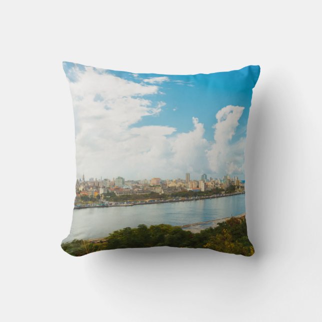 Panorama- beskåda av Havana, Kuba Kudde (Framsida)
