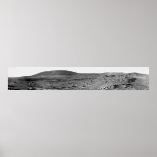 Panorama- beskåda av Mars 6 Poster