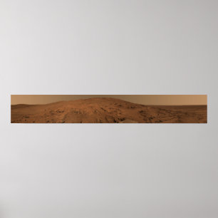 Panorama- beskåda av Mars 7 Poster
