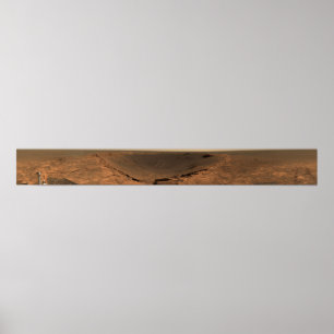 Panorama- beskåda av Mars 9 Poster