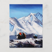Panorama- beskåda av område för Everest