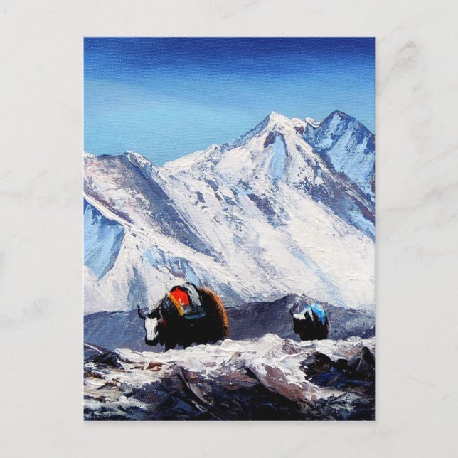 Panorama- beskåda av område för Everest Vykort (Framsida)