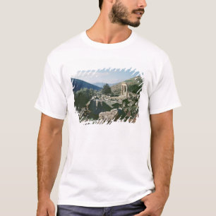 Panorama- beskåda av platsen med tholostempelet tee shirt
