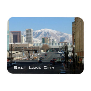 Panorama- beskåda av Salt Lake City Magnet