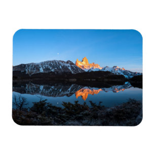 Panorama- beskåda av sjön Capri, Patagonia Magnet