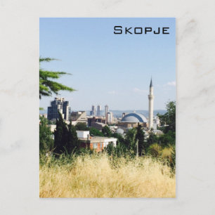 Panorama- beskåda av Skopje Vykort