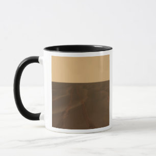 Panorama- beskåda av slättarna av Meridiani Mugg