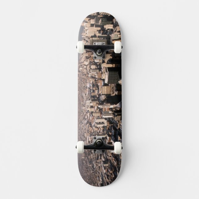 Panorama- beskåda av staden skateboard bräda 19,5 cm (Framsida)