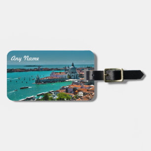 Panorama- beskåda av Venedig, italien Bagagebricka