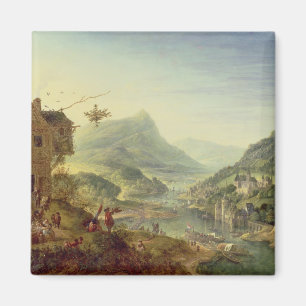 Panorama- beskåda på Rhinen (para med 59649), Magnet