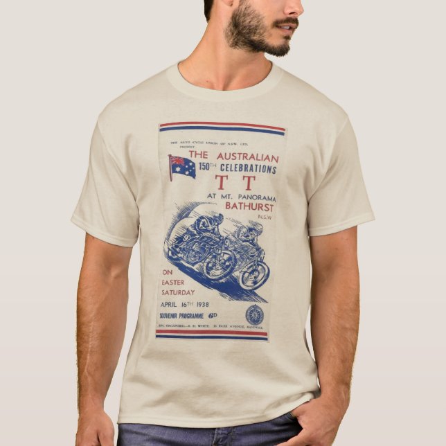 Panorama Bike Tävling 1938 T Shirt (Framsida)
