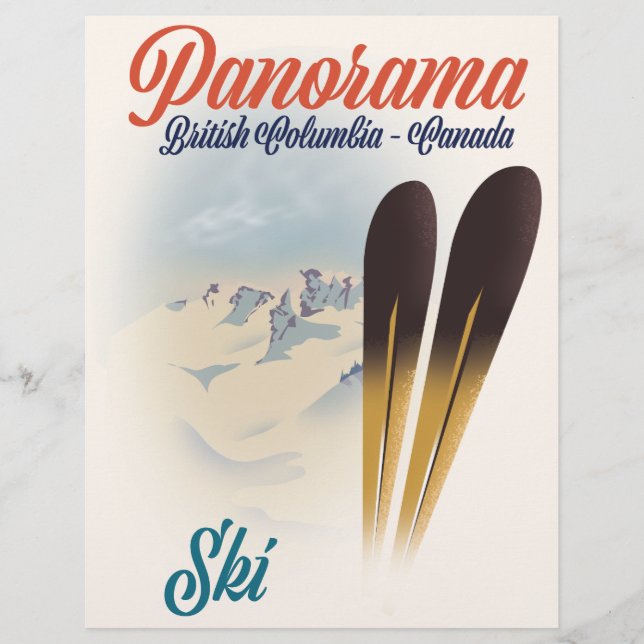 Panorama British Columbia Canada, poster Reklamblad (Framsidan)