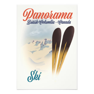 Panorama British Columbia Kanada skidposter Fototryck