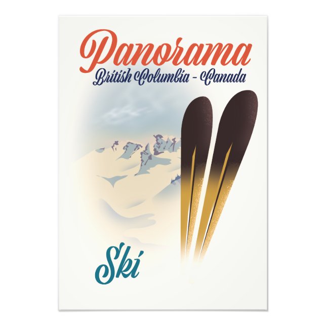 Panorama British Columbia Kanada skidposter Fototryck (Framsidan)