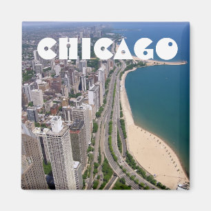 Panorama- Chicago beskådar Magnet