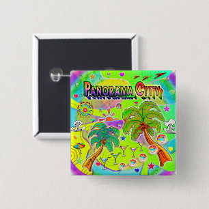 Panorama City Mind Focus Button Knapp