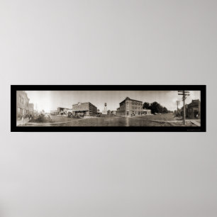Panorama- foto 1908 för Scribner NE Poster