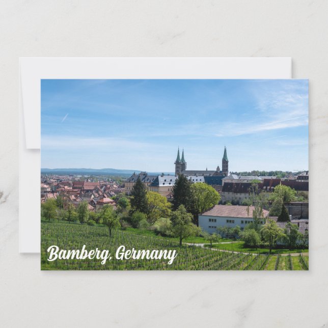 Panorama från den gamla historiska staden Bamberg, (Framsida)