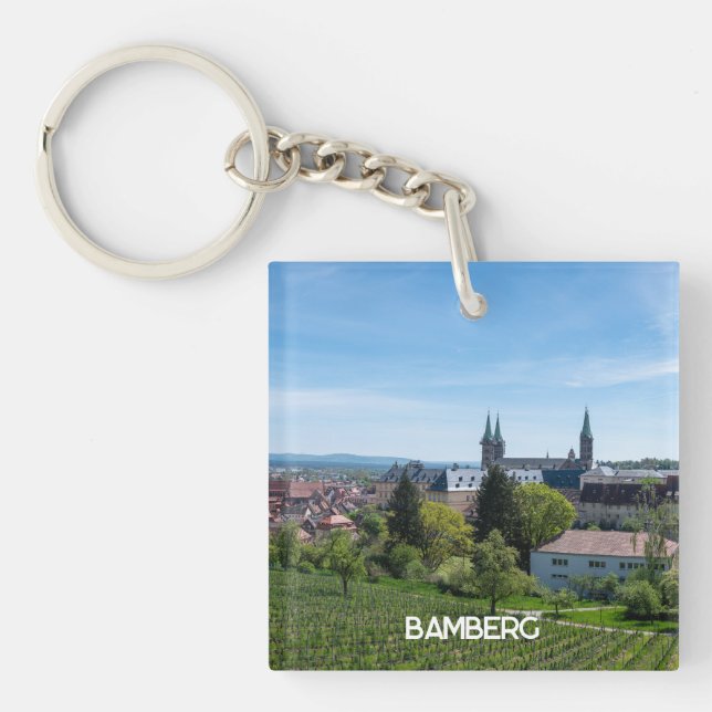 Panorama från den gamla historiska staden Bamberg, (Framsidan)