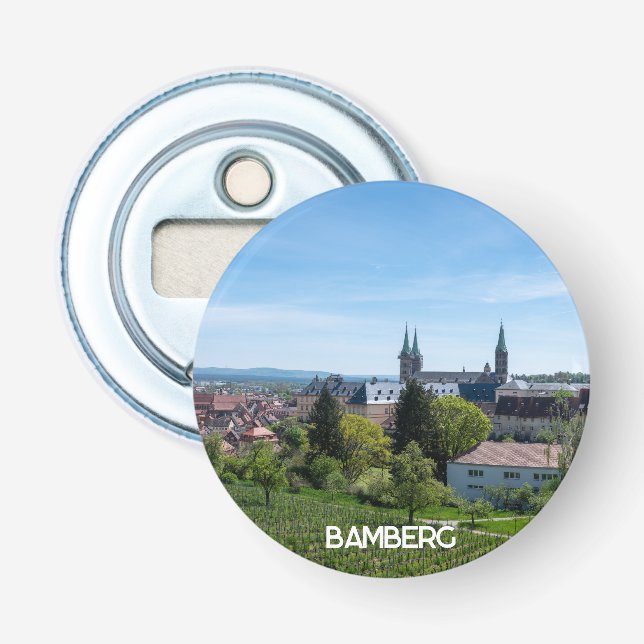 Panorama från den gamla historiska staden Bamberg, Flasköppnare (Framsidan)