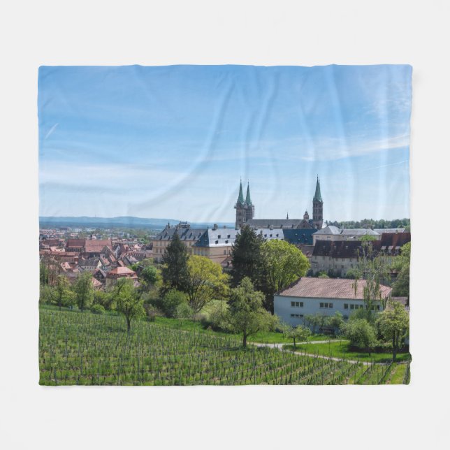 Panorama från den gamla historiska staden Bamberg, Fleecefilt (Framsidan (Horisontell))