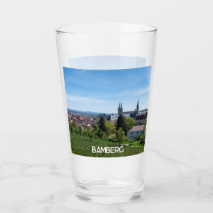 Panorama från den gamla historiska staden Bamberg, Glaskopp
